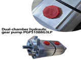 Two-Section Hydraulic Gear Pump PGP51088G3LP Fit For AGT Skid Steer Loader KTT23 New 77637462