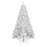 Artificial 8ft White Christmas Tree with 1430PVC Mixed Branch Tips,Green,Hinged Premium & Foldable 79419136