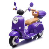 12V Kids Ride On Three-Wheel Electric Motorcycle,2WD,Cool Waterfall Light,Large Storage W1578P235069