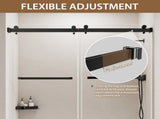 56-60" W x 60" H Frameless Double Sliding Shower Door, Bathtub Door, Premium 1/4" Thick T5595P489719