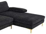 U-Shaped 4-Seat Indoor Modular Sofa Black--Same type97152732 36749210