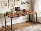 47 Inch Computer Desk Home Office Writing Study Desk Gaming TableRustic Brown 52219659