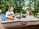 39" Classical Guitar Hard Case Microgroove Flat Beige 89760357