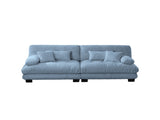 Cloud Couch 2 Seater Sofa for Living Room, Chenille 2 - Seat sofa with 2 Lumbar pillows and 2 throw 10262237