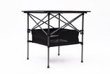 1-piece Folding Outdoor Table with Carrying Bag,Lightweight Aluminum Roll-up Square Table for W24172223