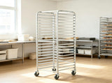 20-Tier Bun Pan Rack with Brake Wheels, 26" x 20.4" x 70" Speed Rack for Half & Full Sheet Pans, 60640560