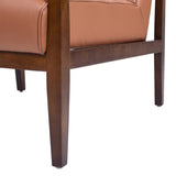 Kenneth 28" Modern-Transitional Lounge Accent Chair, Leather&Faux Leather B2719P238273