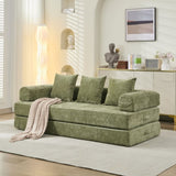 Comfy Convertible Folding Mattress Couch, Floor Bed, Chenille Floor with Armrest, Floor W1143P330251