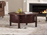 Vintage Round Coffee Table Storage in 30.3" for Living Room, Mid Century Modern Cocktail Table N735P277387D