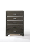 ZNTS Grey 5-Drawer Chest B062P209023