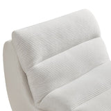Modern Compressed Lounge Chair with Ottoman, Cozy Corduroy Recliner for Small Spaces, Living Room, W1036P251820