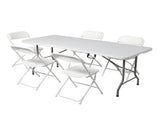 6FT Outdoor Courtyard Foldable Long Table 83891825