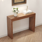 ZNTS Elegant Dark Wood Bar Table-50 Inches Long, a Practical Choice for Modern Homes.Dark Wood W2920P225014