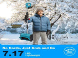 800W Electric Snow Shovel Cordless, Lightweight Foldable Snow Remover with Safety Lock, 49348714