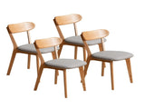 (Set of 4 pcs) Dining Chairen FAS Grade Oak Natural Made in North America 100% Dirt-free W1283P256493