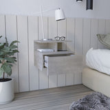 Adele Floating Nightstand with Drawer and Open Storage Shelves B200P173189