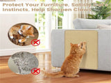 24 x 16 Inch Natural 6-Piece Cat Scratching Mats, Sisal Material Anti-Slip Latex Backing Furniture 45802917