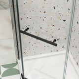 Pivot shower door, with 1/4" tempered glass, 34.75 in. x 72 in. Frameless Neo-Angle Pivot Shower W2122131070
