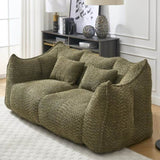 Soft beanbag chair with high resilience foam core for two people. The comfortable square recliner W1996P252273