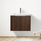 Bathroom Cabinet With Sink,Soft Close Doors,Float Mounting Design,24 Inch For Small W99952550