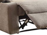 Grey Recliner with Cup Holder B062P215453