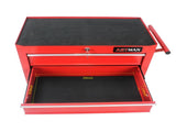 5 DRAWERS MULTIFUNCTIONAL TOOL CART WITH WHEELS-RED 23626392