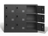 9-Door Employee Storage Locker, Metal Lockers for Office, Gym, School, and Homewith Card Slot 00575500