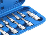 13-Piece Metric Hex Bit Socket Set 1/4 3/8 1/2 Drive CRV Steel 2mm-14mm 96098205