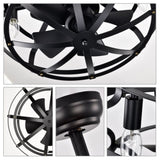 Hot Sell Industrial Fan Light Kit for Living Room Bedroom Kitchen and Bladeless Caged W159268329