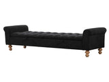 65.75" Wide Modern Upholstered Storage Bench With Double Lids 11017583