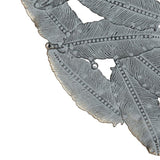 Textured Feather 3-piece Metal Disc Wall Decor Set B03597680