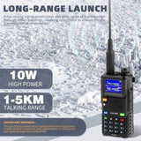 BAOFENG UV-5RH 10w GMRS Ham Radio with Long Range Walkie Talkies, Multifunctional Use, USB-C 60745129