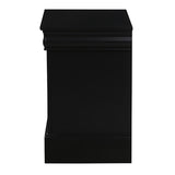 ZNTS Black 2-Drawer Nightstand B062P189240