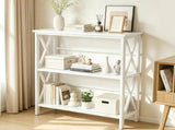 3-Tier Metal Wall Mounted Bookshelf, Drill-Free Open Bookcase for Home Office/Study, Matte Finish 77937027
