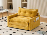 UNITED WE WIN Swivel Barrel Chair - Mid Century Modern Chair, Thick Padded Arm Chair with Solid W1568P290085
