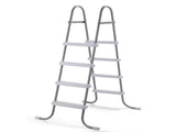 4-Step 52in Pool Ladder Iron Grey Frame White Steps 98777965