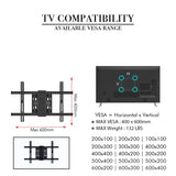 ZNTS TMDS-106 40-75" Flat Tilting TV Wall Mount with Spirit Level 12362132