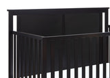 Connelly Mini Crib With Mattress Pad Black/Vintage Walnut B022P204868