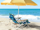 Folding Beach Chair, 4 Position Portable Backpack Foldable Camping Chair with Headrest Cup Holder 96022358