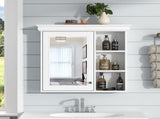 30'' x 28'' Bathroom Medicine Cabinet with Mirror, Wall Mounted Mirror Cabinet with Storage N710P209425K