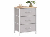 Fabric Storage Drawer Bedroom Dresser, Fabric Dresser for Closet, 3 Fabric Dresser with 99536759
