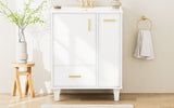 24" Bathroom Vanity with Sink, Bathroom Cabinet with Door Shelf, Deep Drawer, 2-Tier Pull-Out N759P269734K