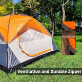 2/6 Family Camping Tents, Outdoor Double Layers Waterproof Windproof with Top Roof Rainproof and 51072527