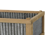 Set Of 2 Rectangular Rustic Planter, L20x14x11.5" S17x12x10" W2078P323425
