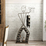 Unique Design Wine Bakers Rack, Freestanding Wine Rack with Storage Bottle, Wine Storage Home Bar W2167P202396