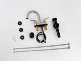 Pull-out Bathroom Faucet For bathroom Sink With Two Handles And Supply Lines - BN B2724P501238