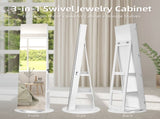 Jewelry Armoire with Full Length 360&deg and Large Capacity Jewelry Organizer Armoire, Lockable 36834598
