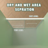 56-60"x70" Aluminum Frame Double Sliding Shower Door,Bypass Bathroom Sliding Door with Premium 5/16" W2011P293283