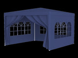 3 * 3m 4 sided , spiral tube pergola made of blue PE fabric, 10'x10 'party tent with 4 25945539
