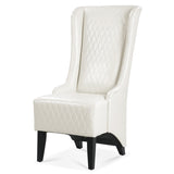 23.03" Wide Faux Leather High-Back Accent Chair, Comfy High Wingback Chair, Living Room Chair with W68057037